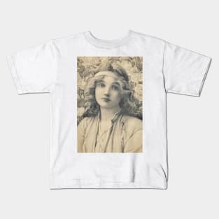 The Rose Maiden, Henry Ryland (1856-1924) Kids T-Shirt